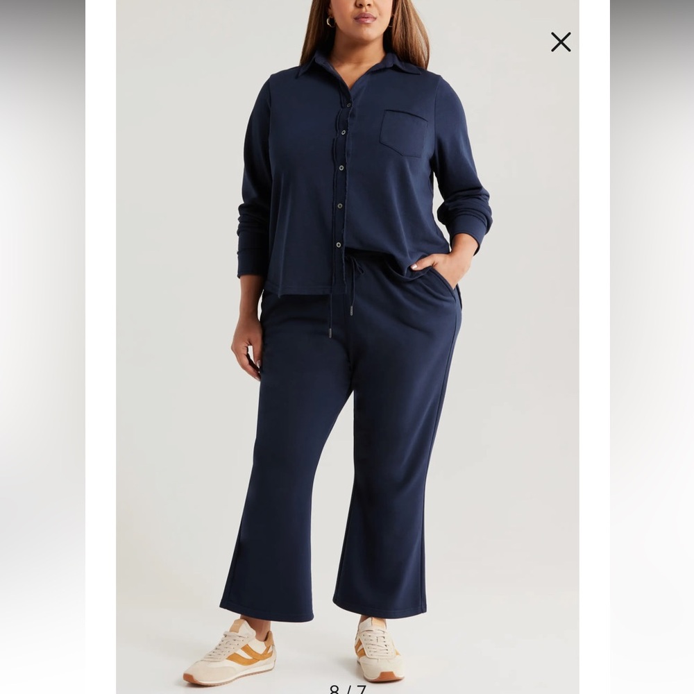 Caslon Navy Track Pants